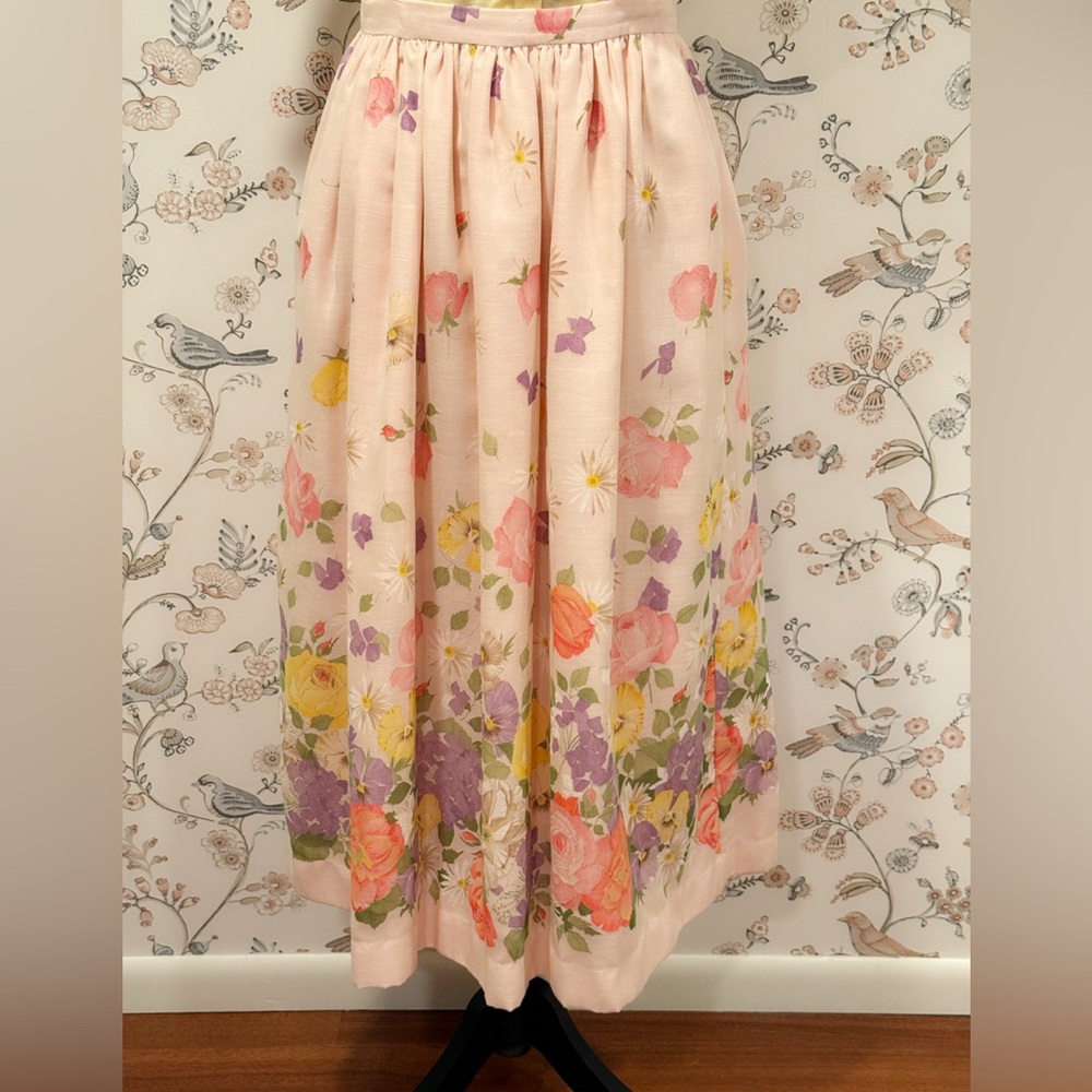 Vintage 1950s floral skirt